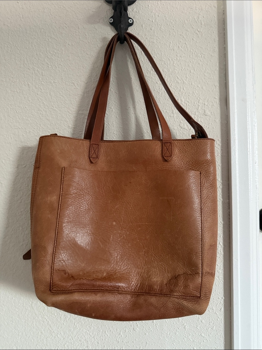 Madewell Brown Leather Crossbody Tote